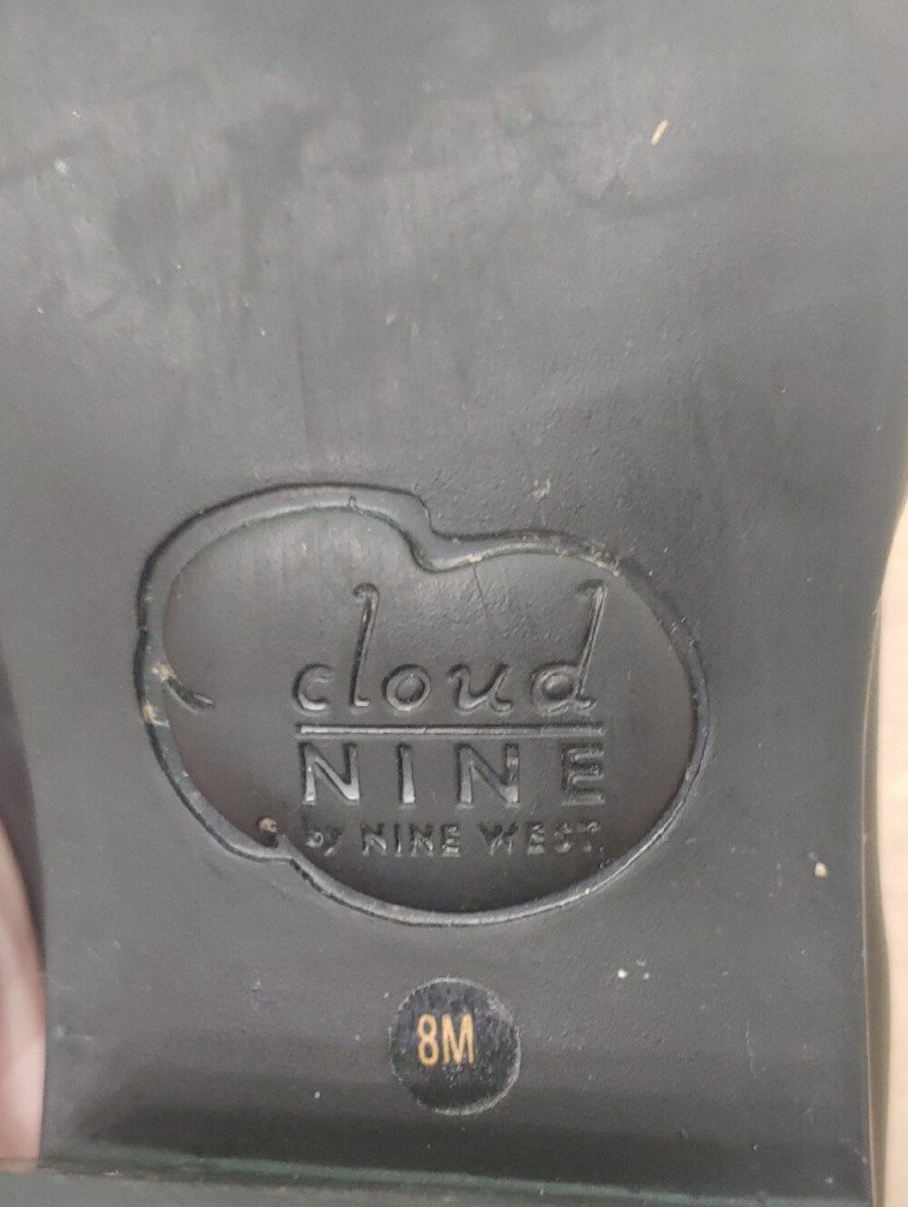 Vintage Y2K Nine West Chunky Platform Shoes Cloud 9 Black Leather Penny Loafers - Picture 2 of 8
